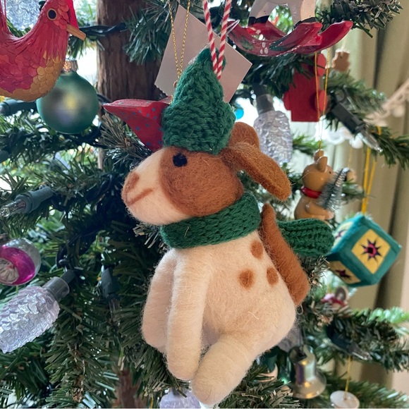 NWT Felted Dog Holiday Ornament J. Crew Factory - Picture 12 of 12